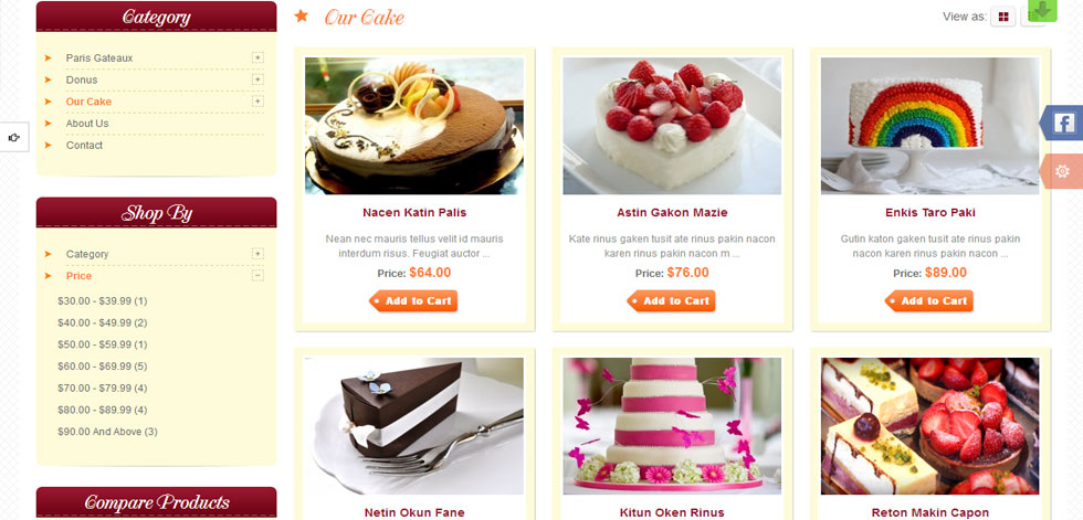 Category page