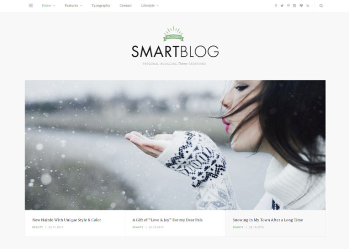 SmartBlog – Premium Responsive Blog WordPress Theme