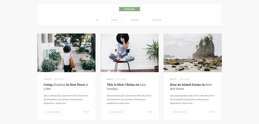 Category page