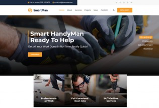 Smartman – Premium Responsive Handyman Service WordPress Theme