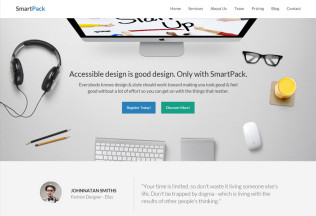 SmartPack – Premium Responsive HTML5 Template With Page Builder