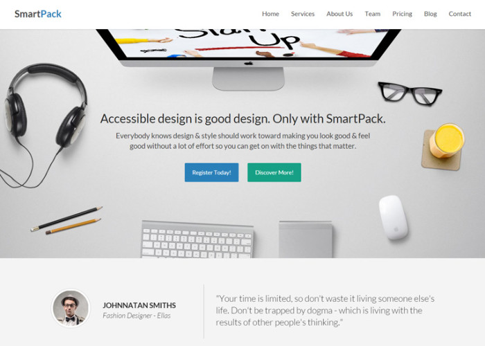 SmartPack – Premium Responsive HTML5 Template With Page Builder