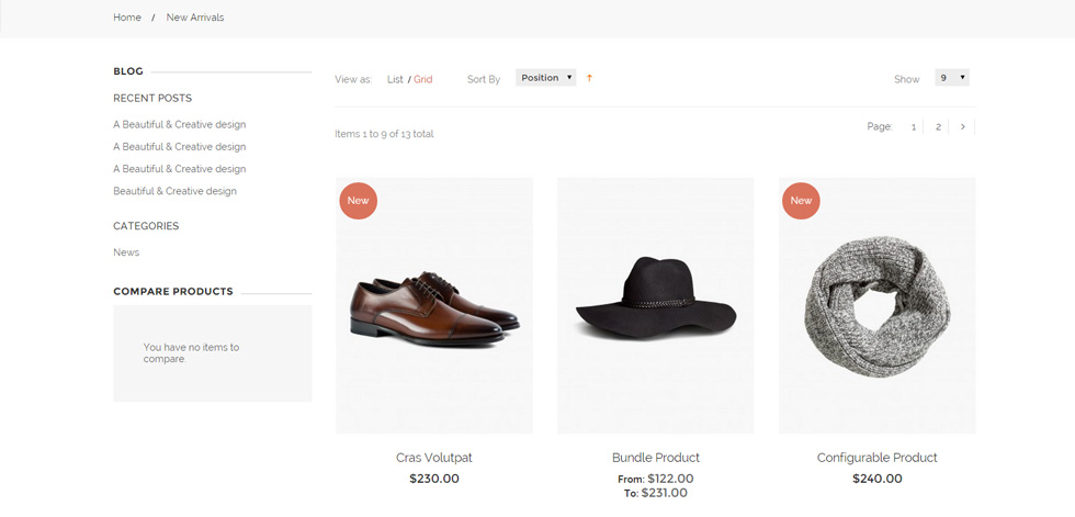 Category page