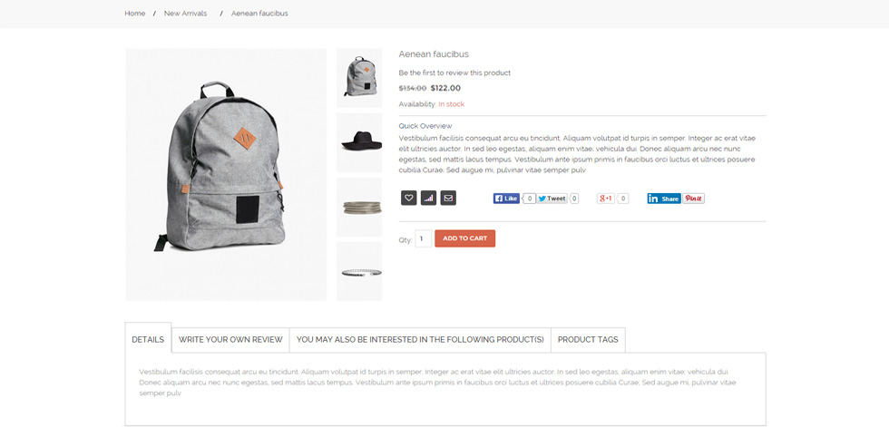 Product page