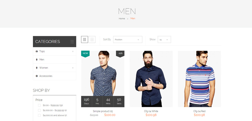 Category page