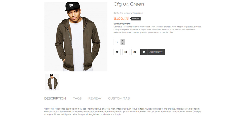 Product page