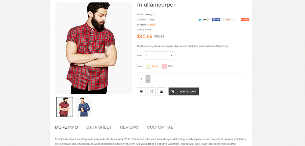 Product page