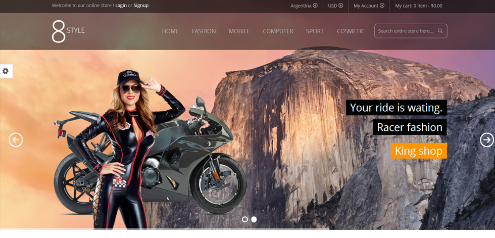 Welcome page