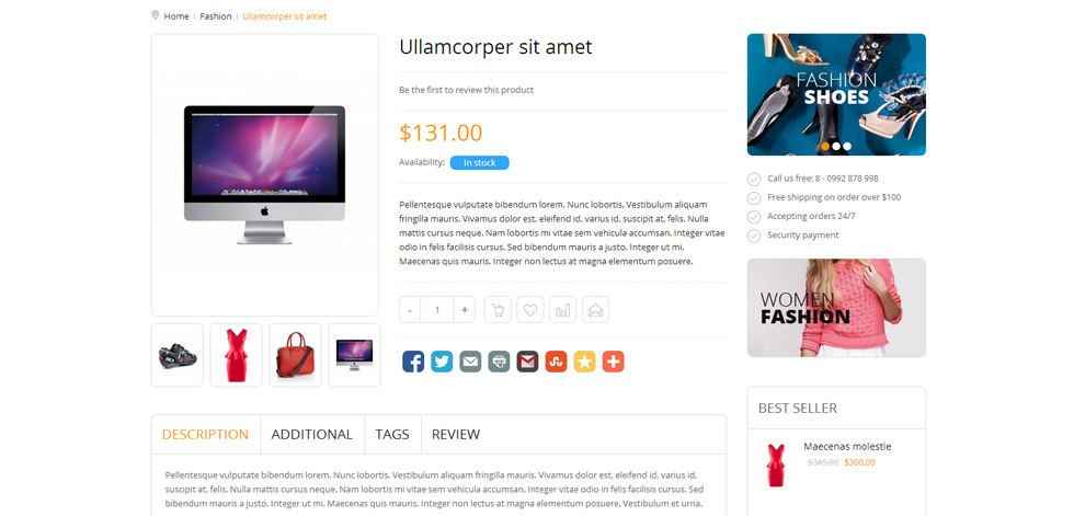 Category page