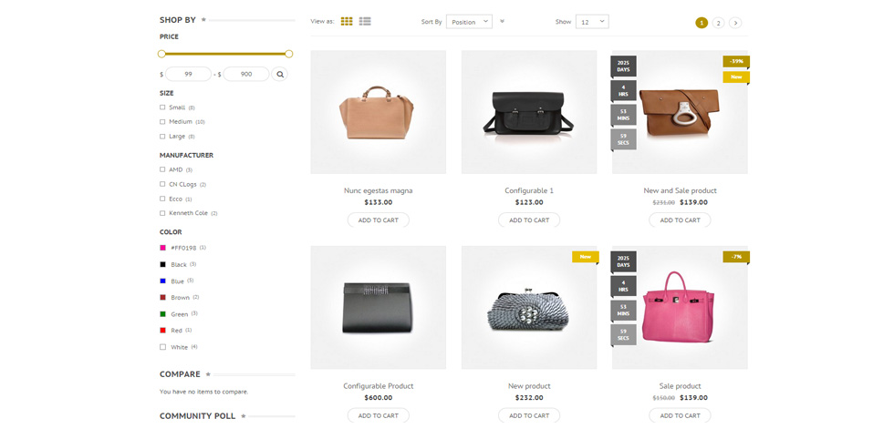 Category page