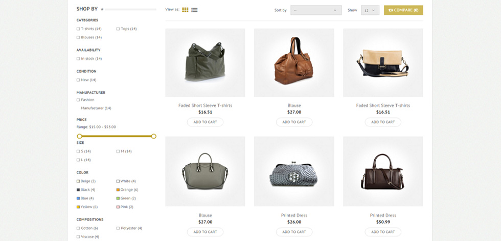 Category page