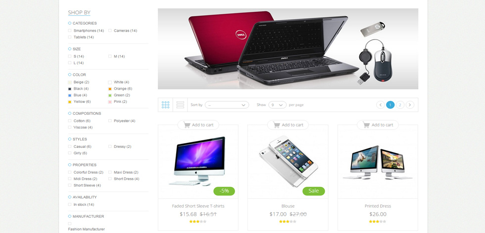 Category page