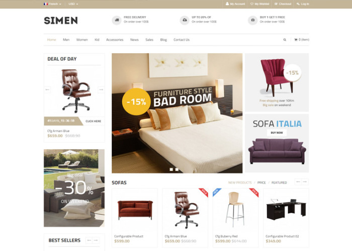 SNS Simen – Premium Responsive Magento Theme