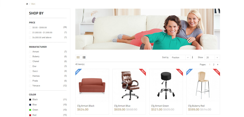 Category page