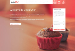 SocialChef – Premium Responsive Social Recipe WordPress Theme