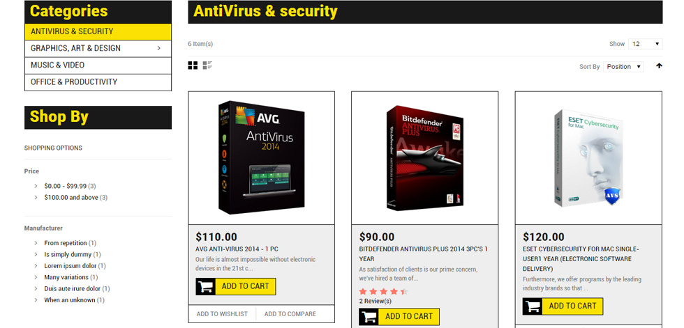 Category Page