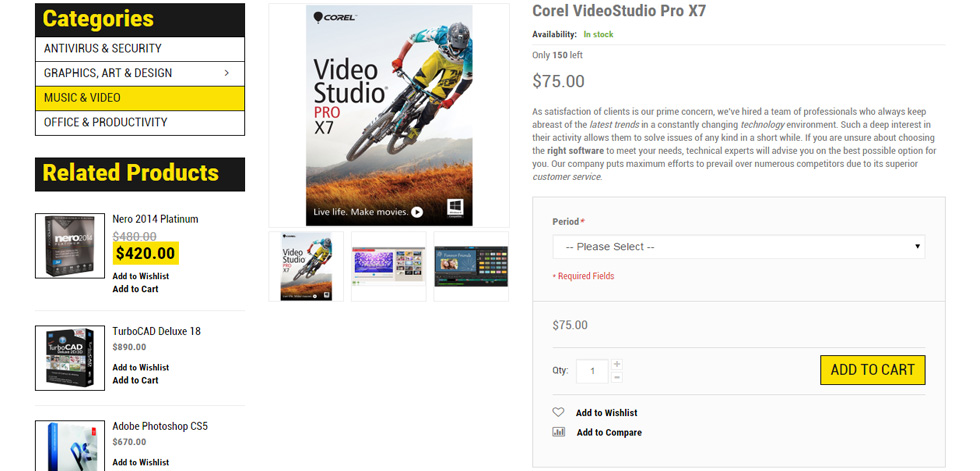 Product Page