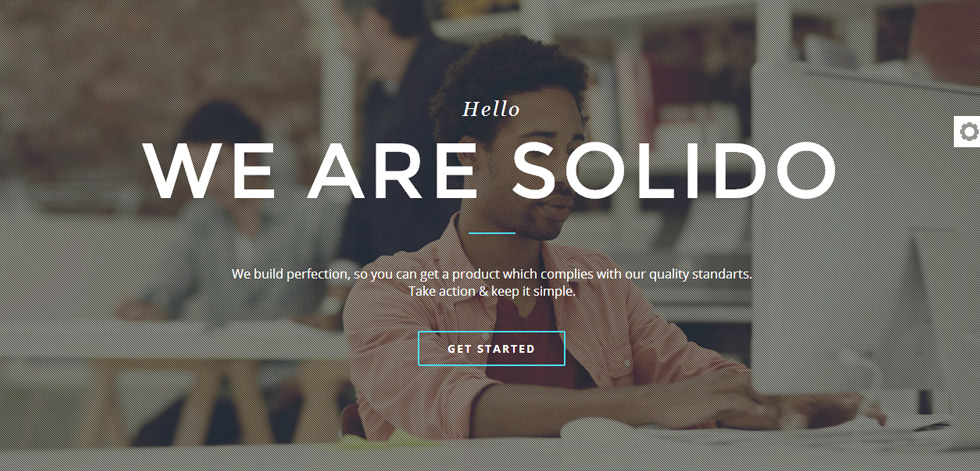 Welcome screen