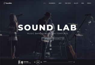 Soundlab – Premium Responsive Music Band & Musician HTML5 Template