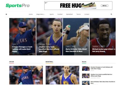 Latest WordPress Sports Themes 2018