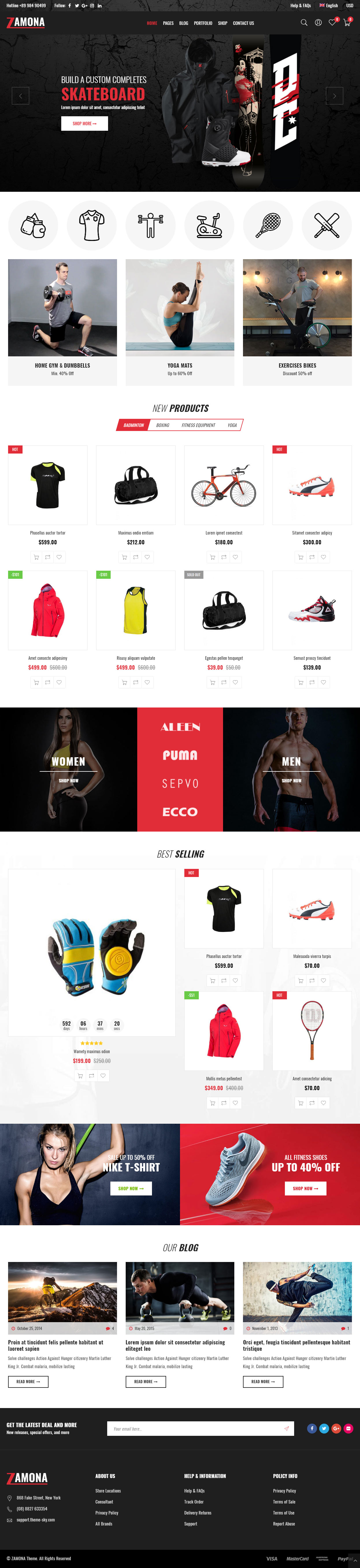 Zamona WordPress Sport Theme