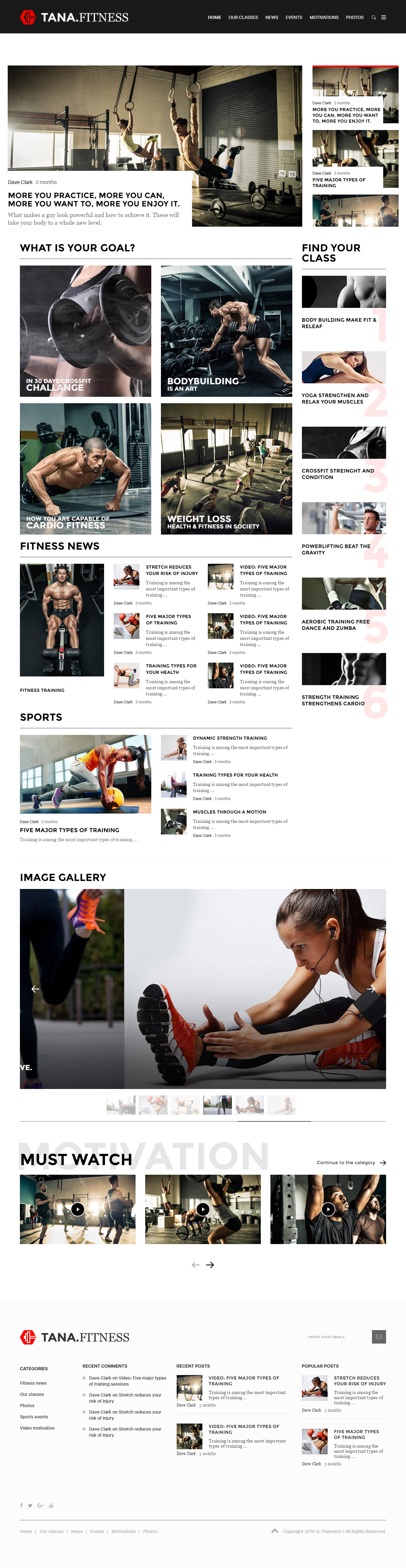 Magazine Tana WordPress Sport Magazine Theme