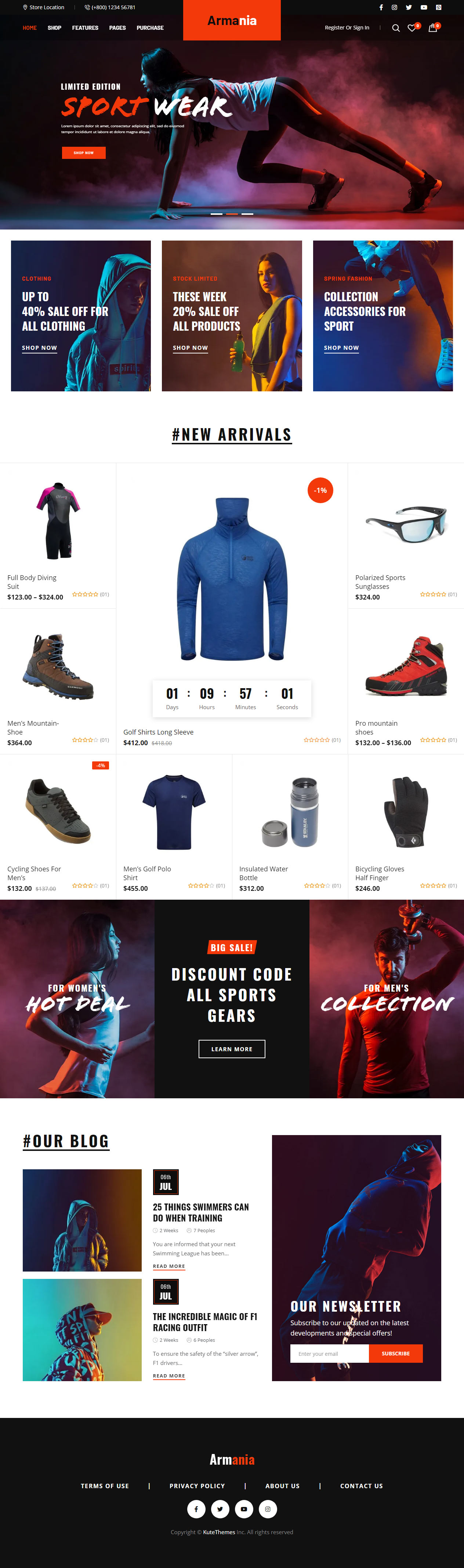 Armania WordPress Sport Theme