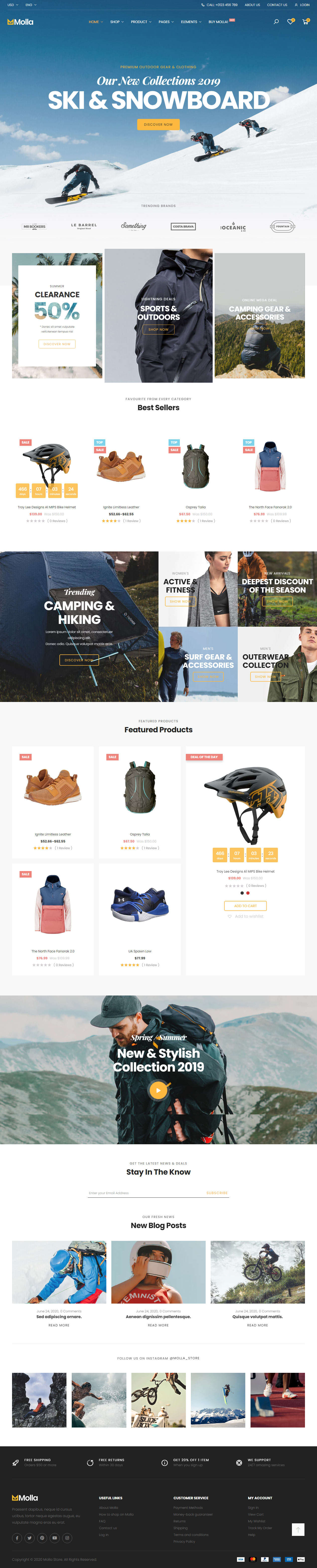 Molla WordPress Sport Theme