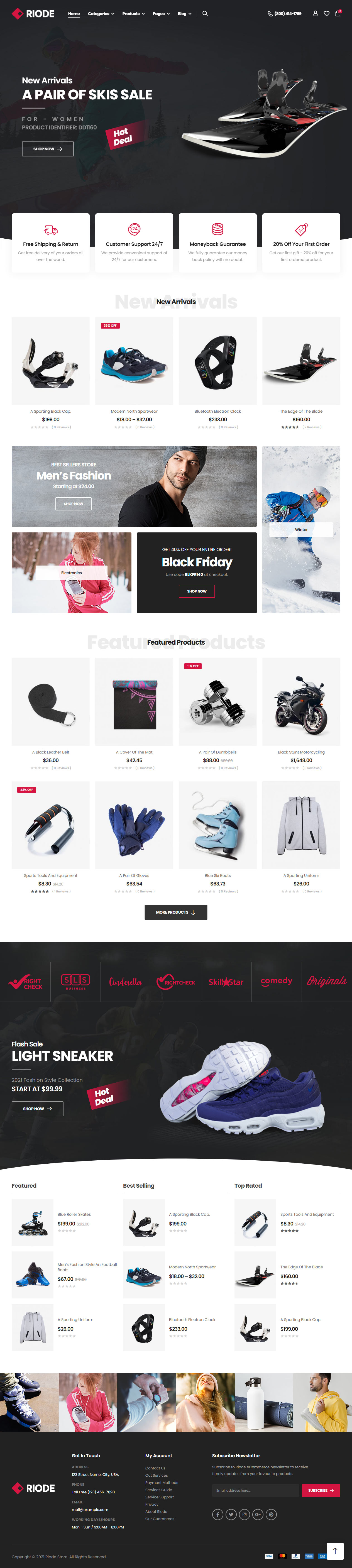 Riode WordPress Sport Theme