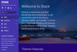Stack – Premium Responsive Metro WordPress Portfolio Theme