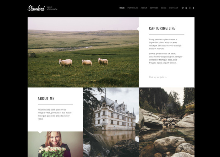 Stamford – Premium Responsive Photography Portfolio & Blog HTML5 Template