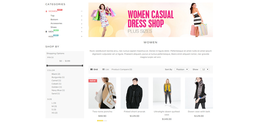 Category page
