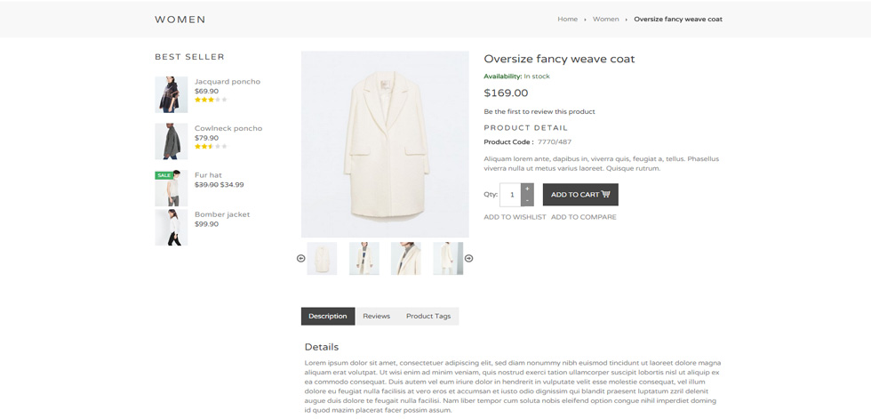 Product page