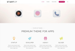 Startup – Premium Responsive App Agency WordPress Theme