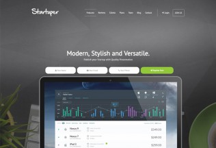 Startuper – Premium Responsive Startup Landing Page HTML5 Template