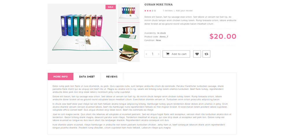 Product page
