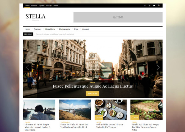 STELLA – Premium Responsive Clean Blog News Magazine WordPress Theme