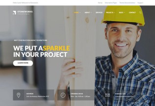 Stoneworks – Premium Responsive Construction Architect Drupal Theme
