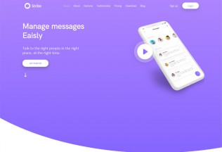 Stribe – Premium Responsive App Landing Page HTML5 Template