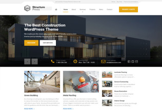 StructurePress – Premium Responsive Construction, Building HTML5 Template