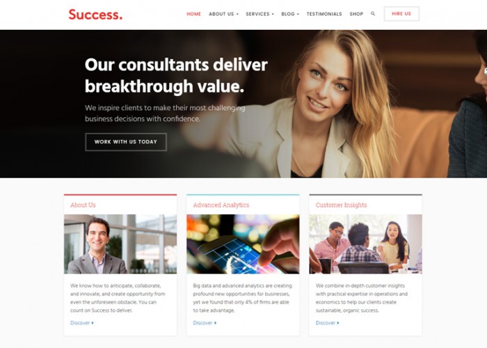 Success – Premium Responisve Business and Professional Services WordPress Theme