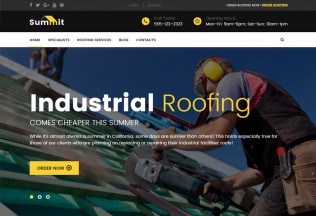 Summit – Premium Responsive Roofing WordPress Theme