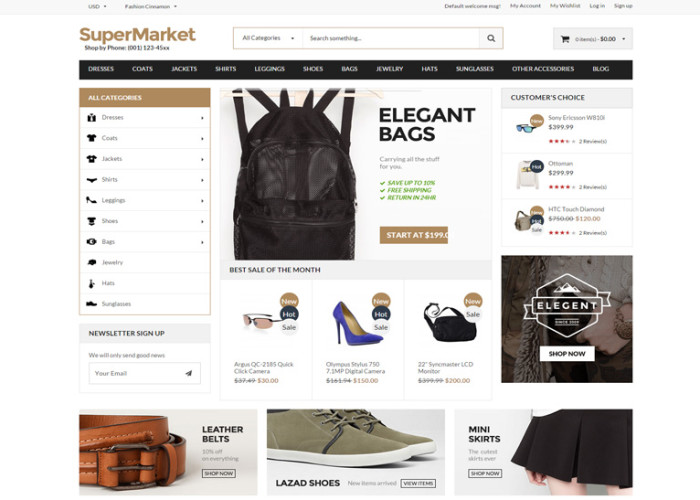 Supermarket – Premium Responsive Magento theme
