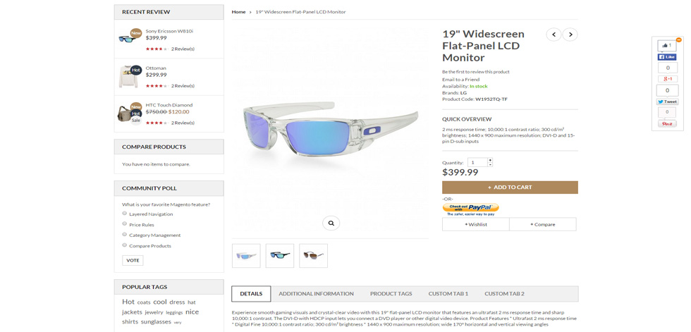Product page