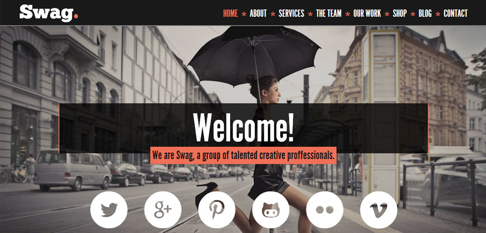 Welcome page