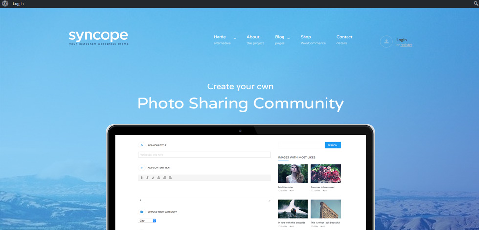Home page