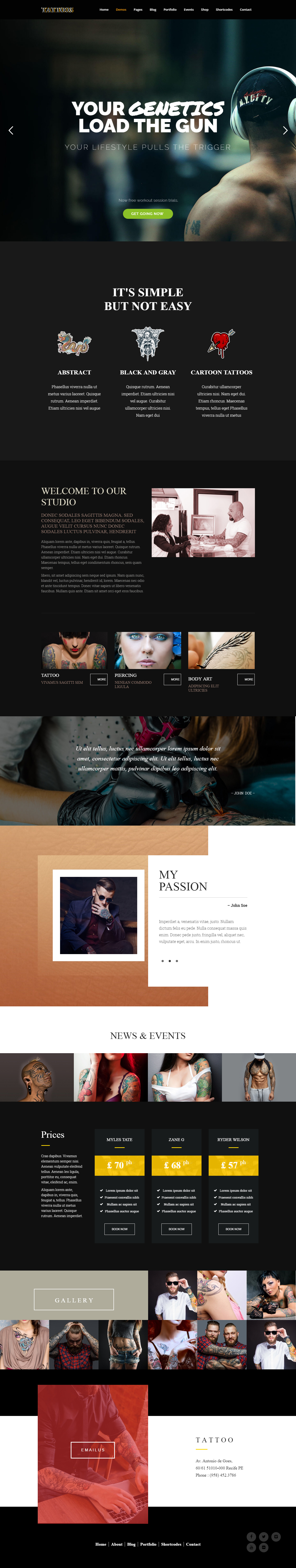 Priority WordPress Tatoo Themes