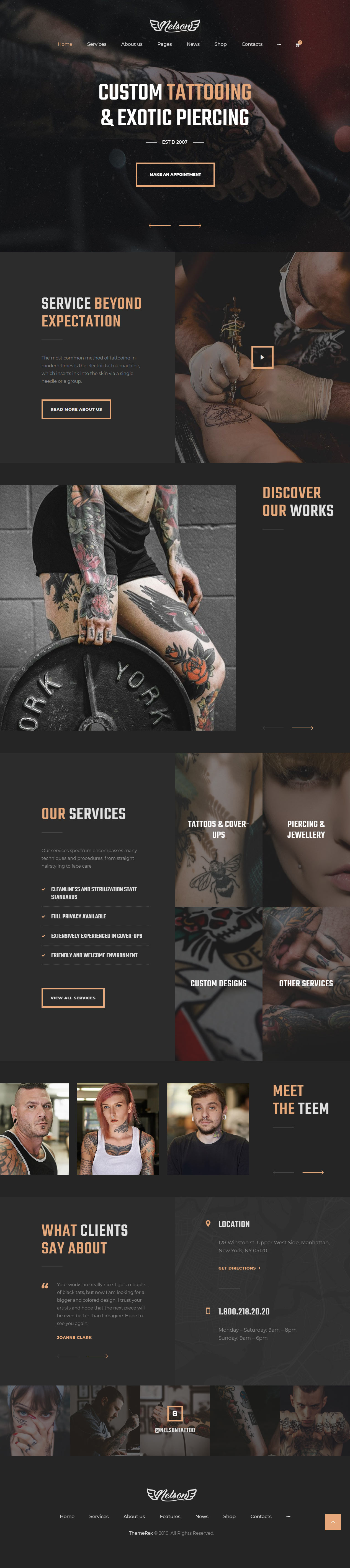 Nelson WordPress Tatoo Themes