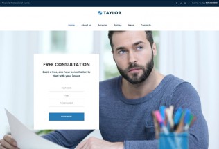 Taylor – Premium Responsive Financial Accounting WordPress Theme
