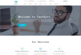 TechSoft – Premium Responsive Business Software HTML5 Template